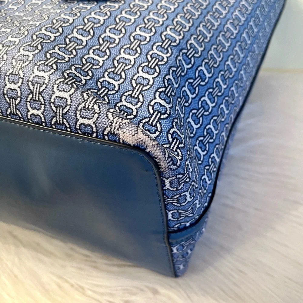 Tory Burch Coated Canvas/Leather Gemini Tote